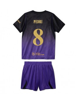 Barcelona Pedri Gonzalez #8 Replika Borta Kläder Barn 2026-27 Kortärmad (+ byxor)